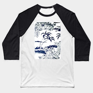 Tropical Paradise with palm trees and islands Baseball T-Shirt